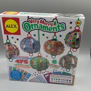 Alex Very Merry Ornaments Tiles & Gems 6 Ornament Craft Kit
